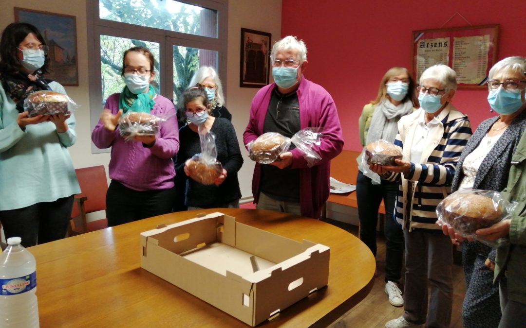Distribution des brioche de l’AFDAIM